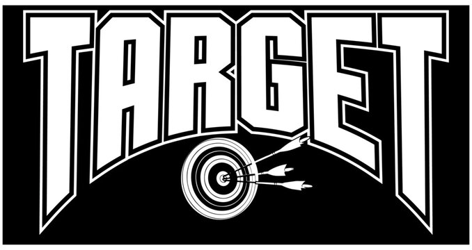 targets bullseyes target with vector arrow template