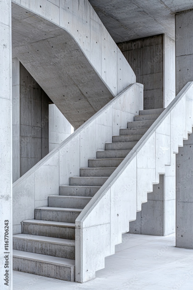 Poster modern architecture design with a cross roof structure for a concrete building.