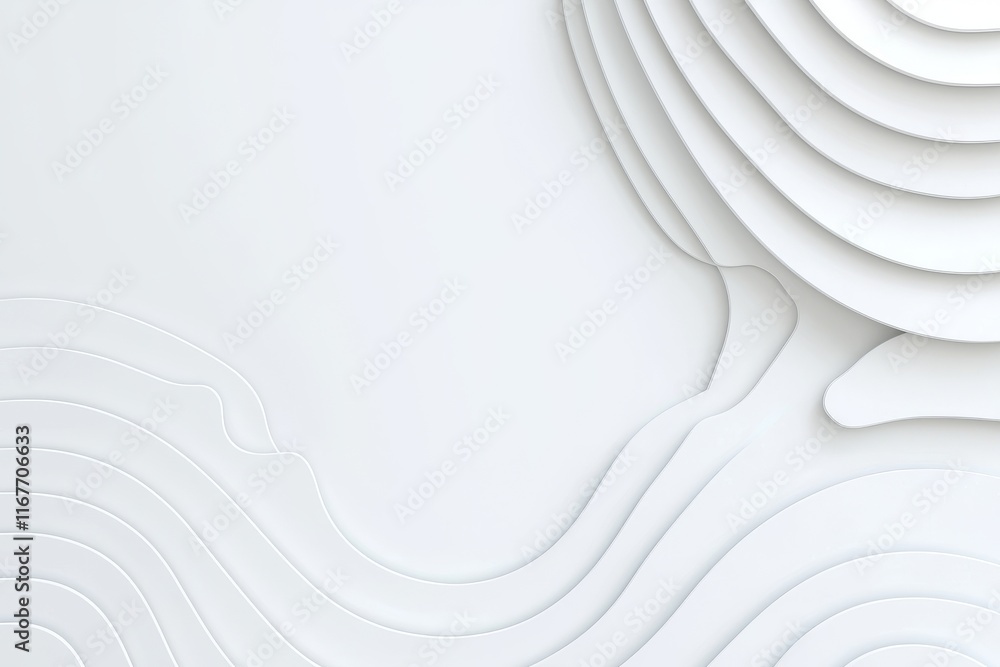 Poster a white architectural structure with a circular backdrop, showcasing a modern building design.