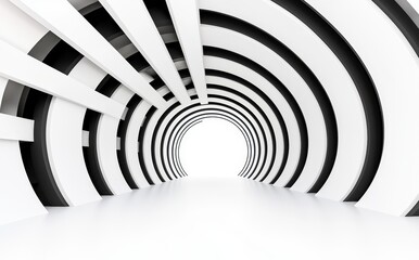 Obraz premium Metal structure abstract, steel architecture design, black and white image of a futuristic building, 3D rendering.