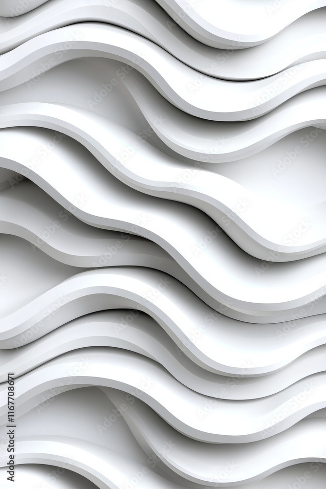 Poster An abstract background featuring a structure with undulating white components.