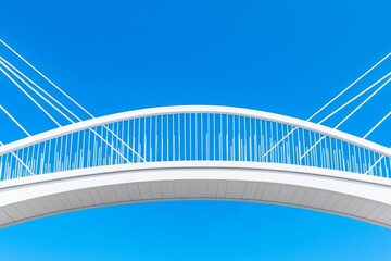 A conceptual depiction of the arches and bows in bridge architecture.