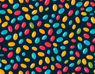 Multi Vitamin complex icons poster. Vector illustration. Multivitamin supplement, b1, d, e, mg, c, zinc, magnesium, a. Diet poster. Colorful pills capsule, droplet in a row