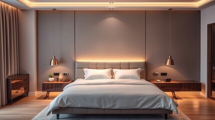 interior of a luxury bedroom 