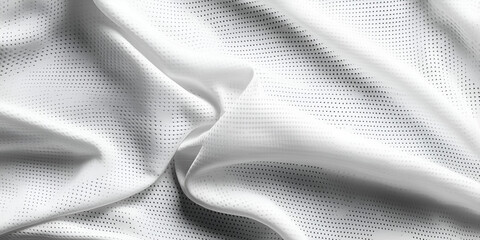 Close-Up of White Textured Fabric
