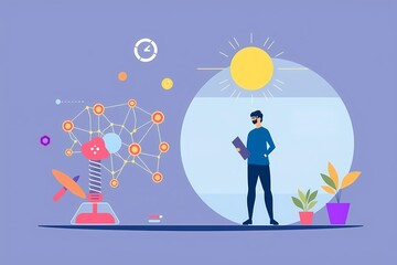 Scientist Exploring Solar Energy Innovation 