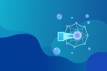 Abstract Technology Network  