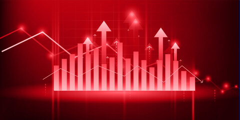 Fototapeta premium market crash recession
