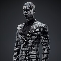 Binary data projection on human face