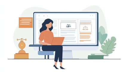 A compliance manager updating legal policies on a company intranet system