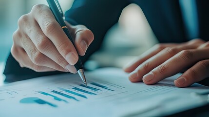 A confident individual explaining their skills with a chart during a panel interview