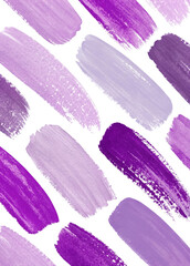 Purple brush strokes, vibrant color palette, artistic background, abstract design, modern decor, creative texture.