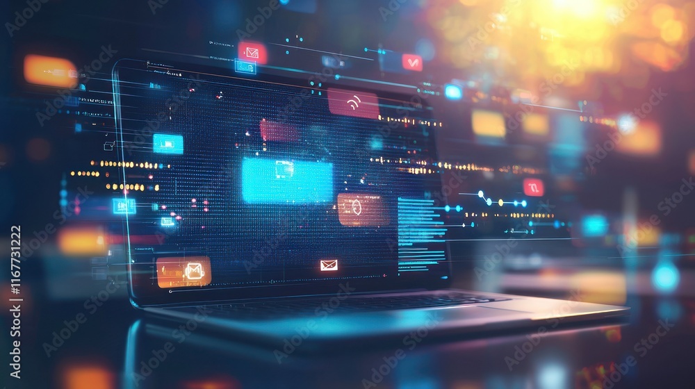 Poster digital connectivity: exploring the modern world through technology and communication