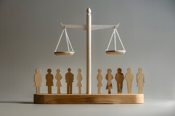 Abstract Representation of Fairness: Balanced Scales Symbolizing Justice and Equality