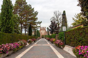 The entrance to the old town of Lazise through the medieval Scaliger walls
