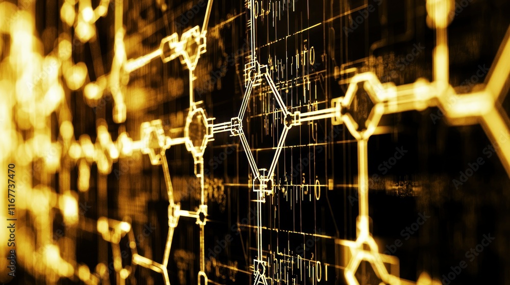 Poster abstract golden network: a visual representation of interconnectivity