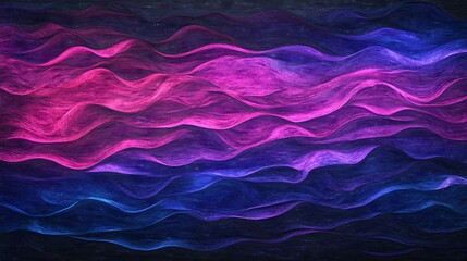 Obraz premium Tech-inspired glowing wave lines moving in a flowing pattern with digital effects
