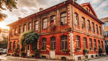 Obraz premium university building, creative architecture concept