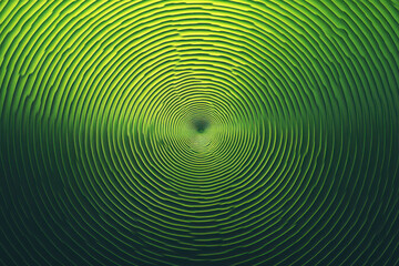 Obraz premium A minimalist digital artwork with a textured circular pattern in shades of green, forming a vortex-like effect.
