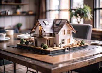 Urban architecture development project for real estate property. City model.