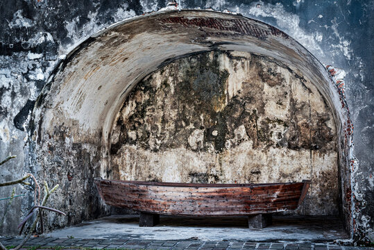 boat in san juan de ulua veracruz 