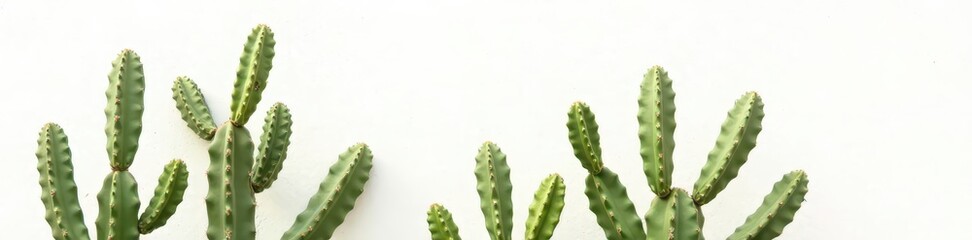 Naklejka premium Close-up of a saguaro cactus against a stark white backdrop , white background, flora, photography