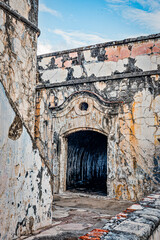 wall in san juan de ulua veracruz 