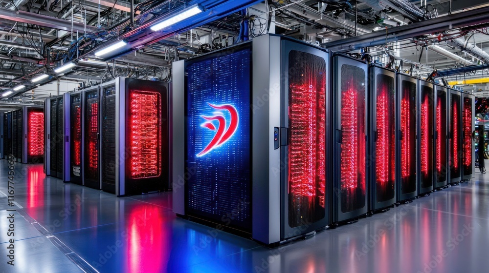 Poster data center operations high-tech facility digital infrastructure controlled environment internal per