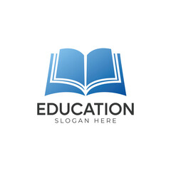 Best student with book logo vector. Education logo template design concept, student progress and success in learning.