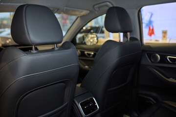 Discover the Stylish Car Interior with Premium Leather Seats for elegance and comfort