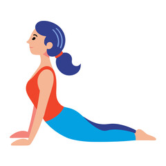 girl in yoga pose