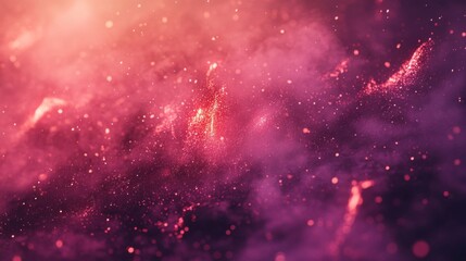 Abstract Pink and Purple Glowing Particle Background