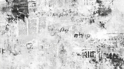 Newspaper paper grunge vintage aged old texture background
