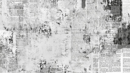 Newspaper paper, grunge vintage old aged texture background