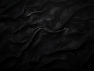 Fototapeta premium Black grainy gradient background with blurred dark noise texture for a header or banner cover design