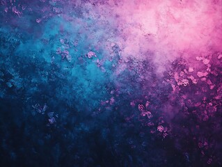 Fototapeta premium abstract glowing gradient blue and pink with dark noise background texture for a cover design 