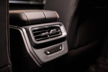 Fototapeta premium A close up of a car s rear air conditioning system
