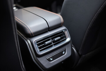 Fototapeta premium A close up of a car s rear air conditioning system