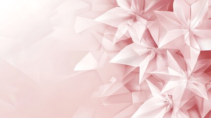 Abstract Pink Floral Geometric Design Background