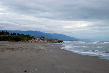 beaches of northern iran by the caspian sea 