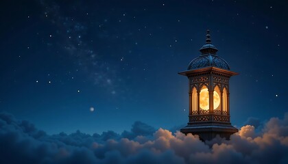Beautiful Lanterns with a Sky Background