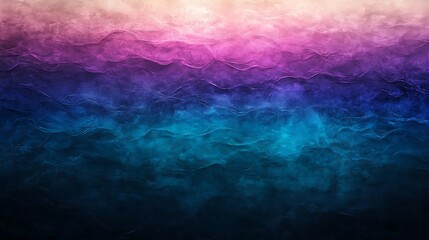 Fototapeta premium glowing teal, purple, and blue gradient waves over a dark textured backdrop 