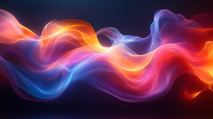 Abstract depiction of customer experience lifecycle focusing personalization engagement and loyalty with interconnected fluid shapes and vibrant gradient hues