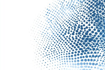 Contemporary Blue Halftone Design: Abstract Illustration with Copy Space for Business Inspiration