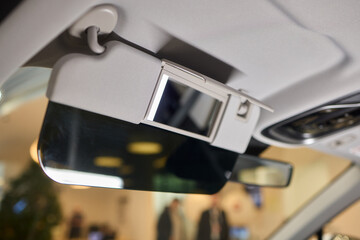 Introducing a Stylish Car Sun Visor with an Illuminated Mirror for chic design and functionality