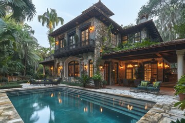 Luxury Miami Home with Pool – Spanish Colonial and Modern Architecture