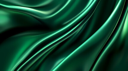 Obraz premium Luxurious emerald green velour fabric with soft plush texture. Velour. Illustration