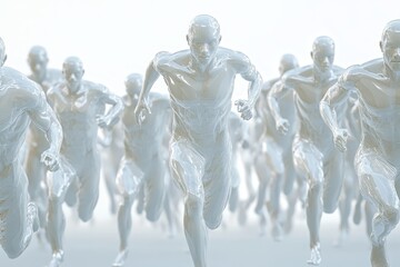 Obraz premium icicles on a white background