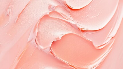 Swirled Pink Cream Texture Background