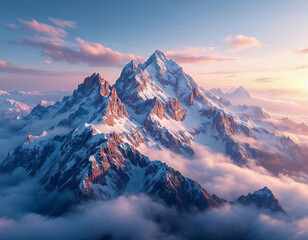 Obraz premium mountain shots taken from drone realistic image, ultra hd, high design very detailed